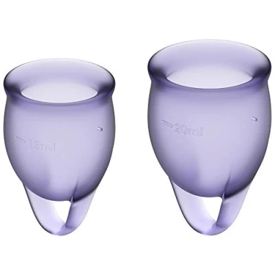 Afbeelding van Satisfyer Feel Confident Menstruatie Cups Lila