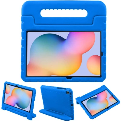 Afbeelding van iMoshion Tablet Hoes Kinderen Geschikt voor Samsung Galaxy Tab S6 Lite (2022) / Kidsproof Backcover met handvat Blauw