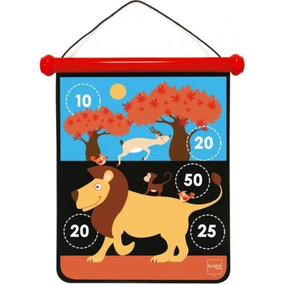 Afbeelding van Scratch Active Play: Magnetische Darts Medium Safari 40 x 31 cm