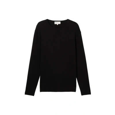 Afbeelding van TOM Tailor Denim Strukturierter Trui, Heren, Maat: XXL, Black