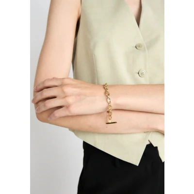 Afbeelding van FOSSIL Heritage Damesarmband van Roestvrij staal met karabijnsluiting of toggle, staal, Geen edelsteen
