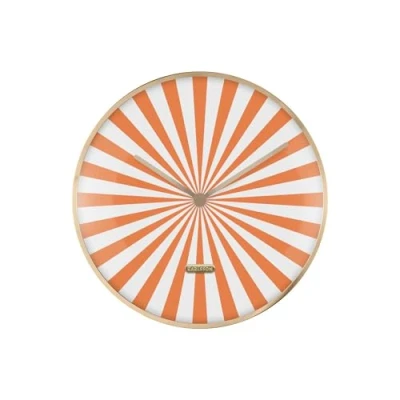 Afbeelding van Karlsson Wandklok Candy Swirl Dome Oranje Ø40cm Modern