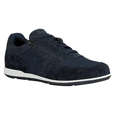 Afbeelding van Geox U Ionio Sneakers laag, Heren, Maat: 40, Navy Leer en textiel