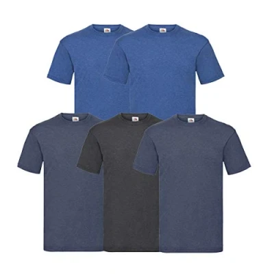 Afbeelding van Fruit of the Loom set van 5 T shirts voor heren