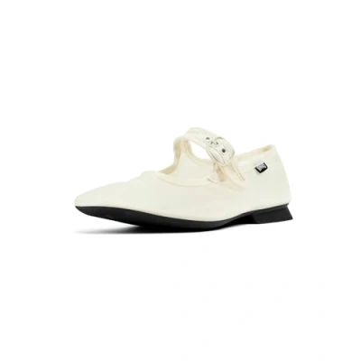 Afbeelding van Camper CASI MYRA Ballerina&#039;s met enkelbandjes, Dames, Maat: 40, Weiß natural Textiel