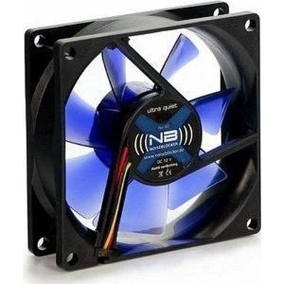 Afbeelding van NoiseBlocker BlackSilent XM 2 PC ventilator Zwart, Blauw (transparant) (b x h d) 40 10 mm