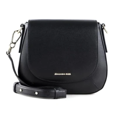 Afbeelding van MANDARINA DUCK Leren Schoudertas Luna Crossover Black Zwart