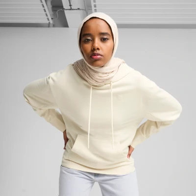 Afbeelding van Puma Relaxed FIT Hoodie, Dames, Maat: Medium, Alpine snow