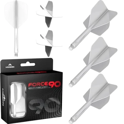 Afbeelding van Mission Force 90 White NO6 Dart Flights