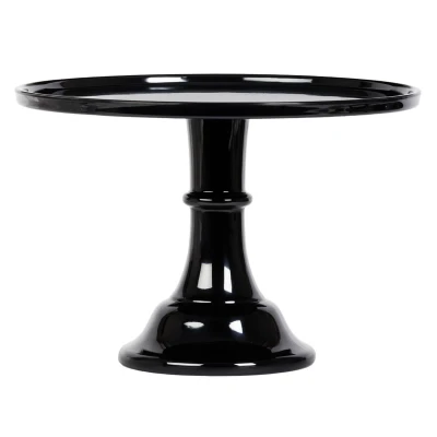Afbeelding van Taartplateau Zwart Melamine Ø30x20cm