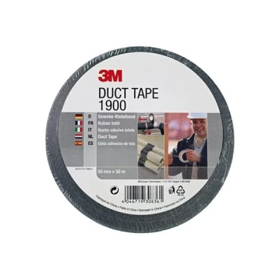 Image de 3M Scotch 1900 Economy ruban toilé, 50 mm x m, noir