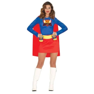 Afbeelding van Fiestas Guirca Jurk Superheld Drunklove maat M (38 40)