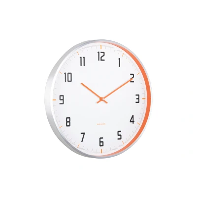 Afbeelding van Karlsson Wandklok Sporty Helderoranje Ø40cm