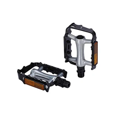 Afbeelding van BBB Cycling ClassicRide Fietspedalen MTB Duurzame Platformpedalen Stadsfiets &amp; E bike met Reflector Zwart BPD 17