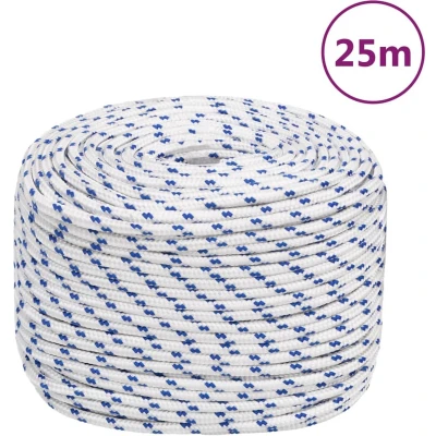Afbeelding van vidaXL Boot touw 10 mm 25 m polypropyleen wit