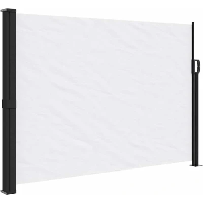 Afbeelding van Windscherm uittrekbaar 140x500 cm wit