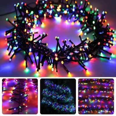 Afbeelding van Cheqo® Kerstboomverlichting LED Kerstlampjes Kerstverlichting Kerstboom Verlichting Multicolor 960 Timerfunctie Voor Binnen en Buiten