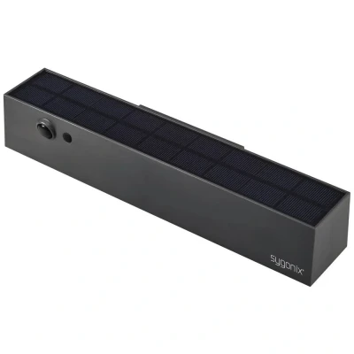 Afbeelding van Sygonix SY 5801968 Wandlamp op zonne energie Neutraalwit Antraciet grijs