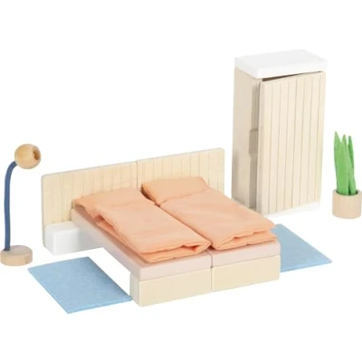 Afbeelding van Small Foot Houten Poppenhuis Meubeltjes Slaapkamer