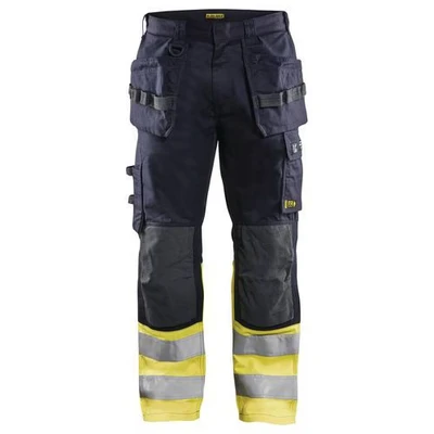 Image de Pantalon multinormes inhérent marine/jaune fluorescent