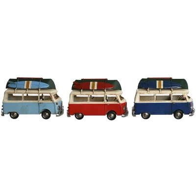 Afbeelding van Decoratieve figuren Home ESPRIT Blauw Rood Marineblauw 28 x 13,5 17,5 cm (3 Stuks)