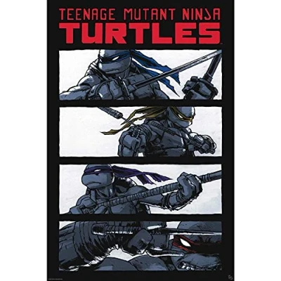 Afbeelding van Poster TMNT Comics Black &amp; White 61x91,5cm