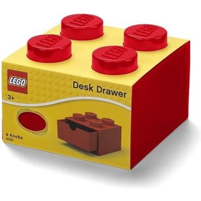Afbeelding van Lego Opbergbox Bureaulade Brick 4 Kunststof Rood
