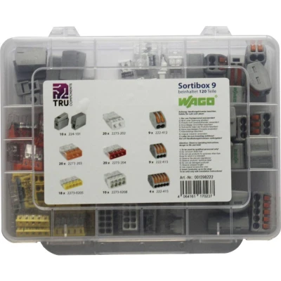 Afbeelding van WAGO WA 741 834 Assortiment verbindingsklemmen Flexibel: 2.5 4 mm² Massief: 120 stuk(s)