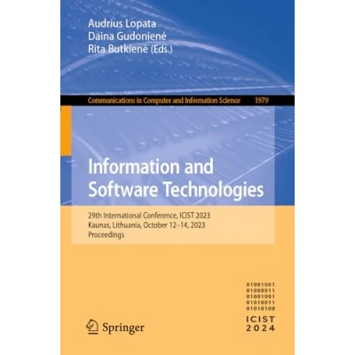 Afbeelding van Communications in Computer and Information Science Software Technologies