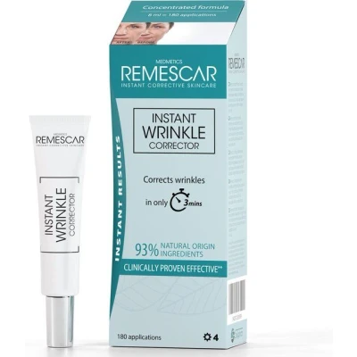 Afbeelding van Remescar Instant Rimpel Corrector Tensor Anti Crème voor vrouwen en mannen, Aging vermindering van rimpels fijne lijntjes, om veroudering te vertragen, 8 ml 180 applicaties