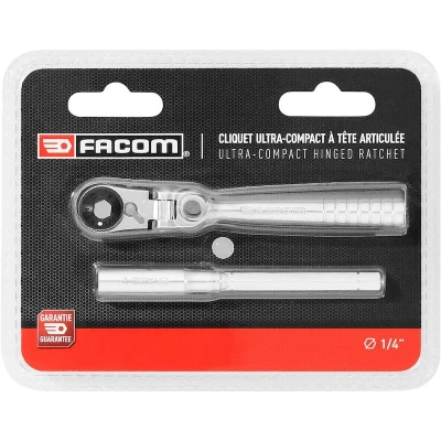 Afbeelding van Facom ACTIE Compacte Ratel 1/4&#039;&#039; Met Flexibele Kop 180