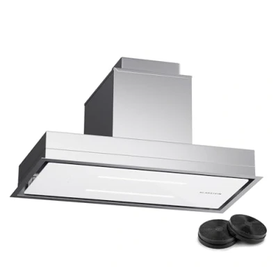 Afbeelding van Klarstein Highline Eco 77 Eiland Afzuigkap recirculatie Inbouw Wit