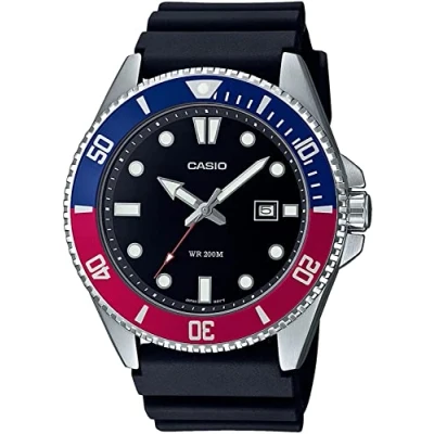 Image de Casio Collection Hommes Montre Noir MDV 107 1A3VEF