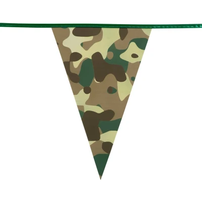Afbeelding van Vlaggenlijn Camouflage donkergroen 6 meter