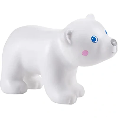 Afbeelding van Little Friends Poppenhuispop Ijsbeerwelp Junior 6,5 Cm Pvc Wit