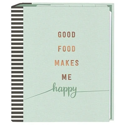Afbeelding van Moses Receptenmap Good Food Makes Me Happy 24 Cm Groen