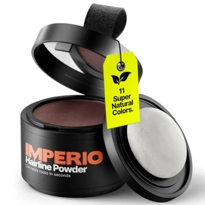 Afbeelding van IMPERIO Uitgroei Poeder Donkerrood · Spray Alternatief Verven Haarmascara Bijwerken Uitgroeispray Opnieuw Uitgevonden