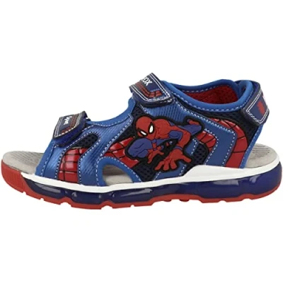 Afbeelding van Geox Marvel Spiderman BOY Lights Outdoorsandalen voor kinderen, Maat: 33, Navy/royal Kunststof/ textiel