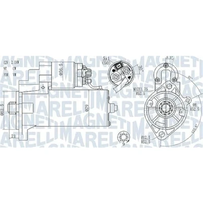 Afbeelding van Magneti Marelli Starter 063721187010