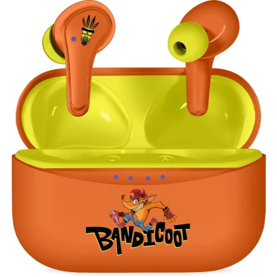 Afbeelding van Crash Bandicoot TWS earpods oplaadcase touch control extra eartips