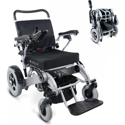 Afbeelding van Mobiclinic Troya Plus Ultra Elektrische Rolstoel Inklapbaar Verstelbaar Aluminium Auton. 51 km 24V
