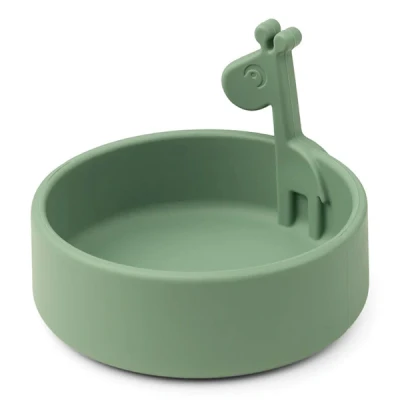 Afbeelding van Done by deer siliconen kinderkom peekaboo green