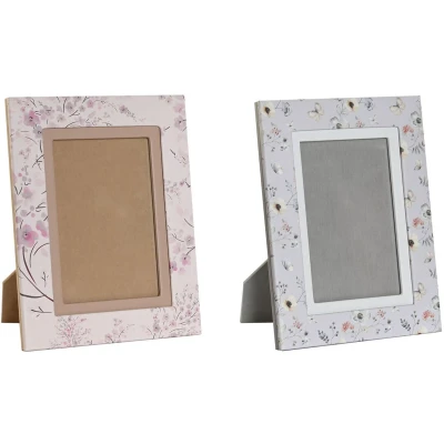 Afbeelding van Handtas Dames DKD Home Decor Blauw Wit Grijs Kameel Licht Roze 16,5 x 2 21,5 cm (2 Stuks)