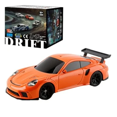 Afbeelding van SHOYDID RC elektrische mini raceauto met lichtset schaal 1/43 2,4 G volledige proportioneel (RTR/oranje versie)
