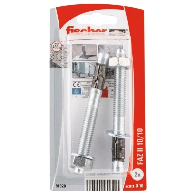 Afbeelding van Fischer FAZ II K doosteekankers M10x10mm elektrolytisch verzinkt staal (Per 2 stuks)