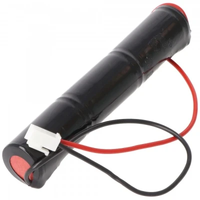 Afbeelding van Noodverlichting batterij NiCd 3.6V 1800mAh L1x3 Sub C met 200mm kabel en stekker aan beide zijden vervangt Saft 784511