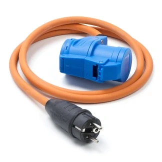Afbeelding van CEE verloopkabel Brennenstuhl 1.5 meter (16A, 230V, 3x2.5 mm², IP44, Schuko naar CEE, Haaks, Incl. stopcontact)