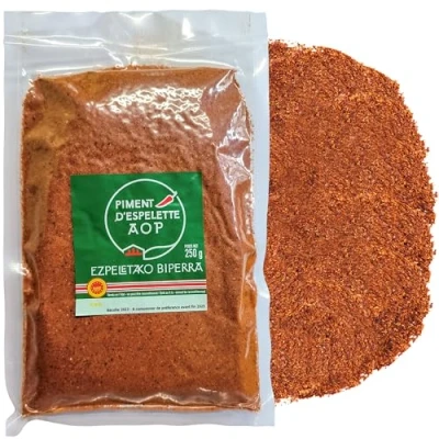 Image de La Route des Epices Piment d&#039;Espelette en poudre AOP Le sachet sous vide de 250g