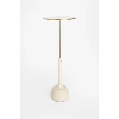 Afbeelding van Beige verstelbare bijzettafel