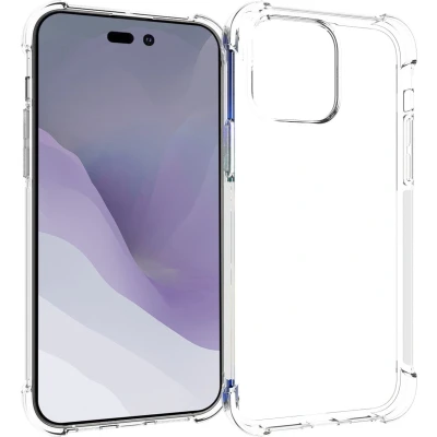 Afbeelding van iMoshion Hoesje Geschikt voor iPhone 14 Pro Max Siliconen Softcase Backcover smartphone Transparant